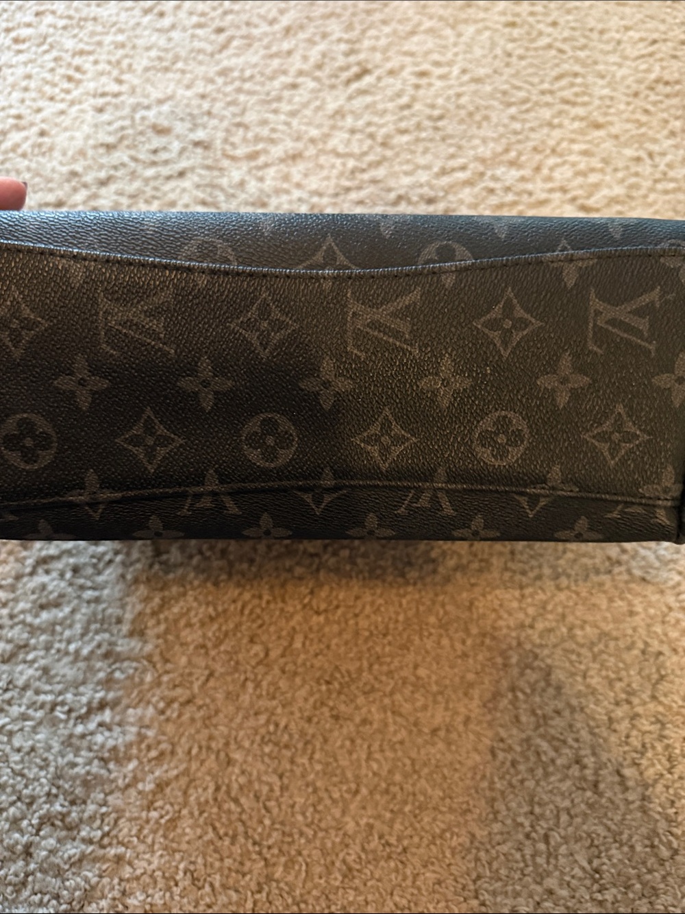 Louis Vuitton Black  Monogram Top-Handle Satchel with Gold LV Hardware - Picture 4 of 10